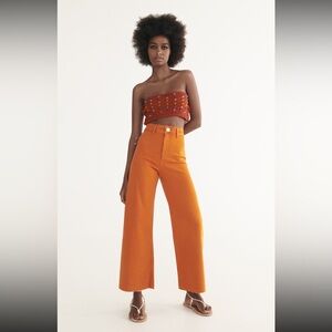 NWOT Zara Marine Straight Pants